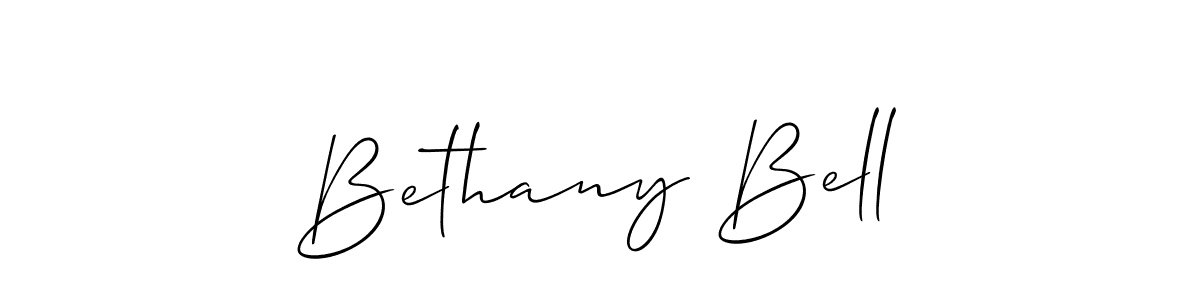 Also You can easily find your signature by using the search form. We will create Bethany Bell name handwritten signature images for you free of cost using Allison_Script sign style. Bethany Bell signature style 2 images and pictures png