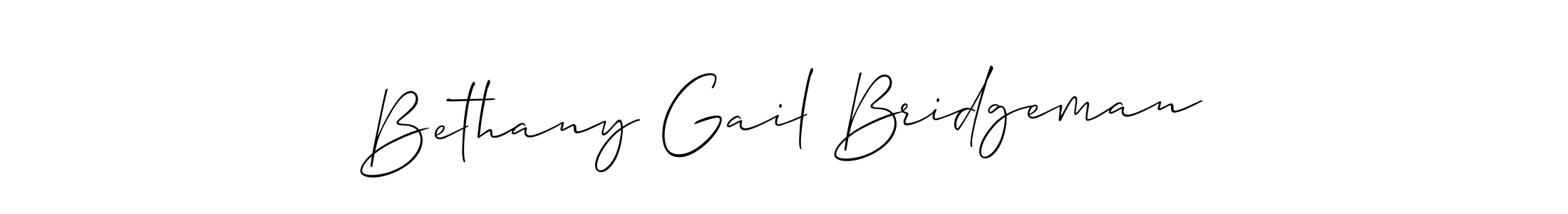 if you are searching for the best signature style for your name Bethany Gail Bridgeman. so please give up your signature search. here we have designed multiple signature styles  using Allison_Script. Bethany Gail Bridgeman signature style 2 images and pictures png