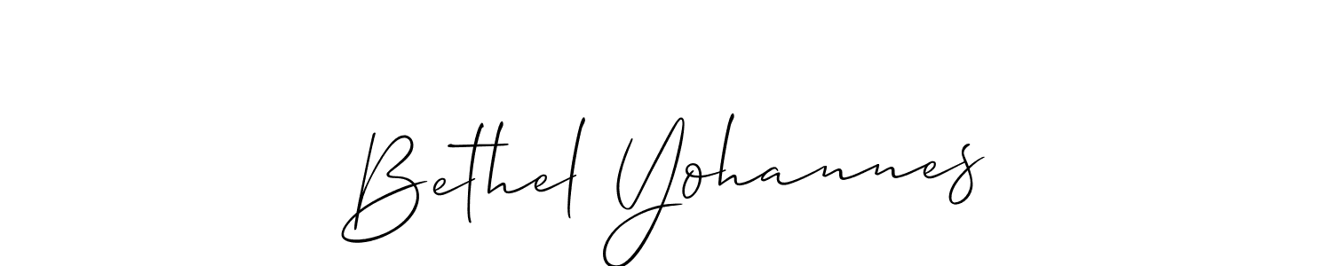 if you are searching for the best signature style for your name Bethel Yohannes. so please give up your signature search. here we have designed multiple signature styles  using Allison_Script. Bethel Yohannes signature style 2 images and pictures png