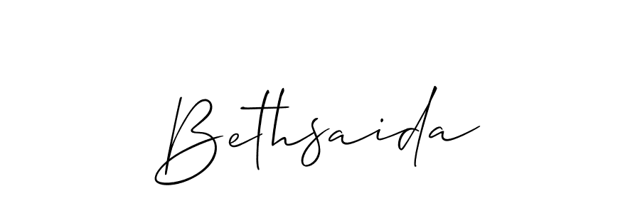 Use a signature maker to create a handwritten signature online. With this signature software, you can design (Allison_Script) your own signature for name Bethsaida. Bethsaida signature style 2 images and pictures png