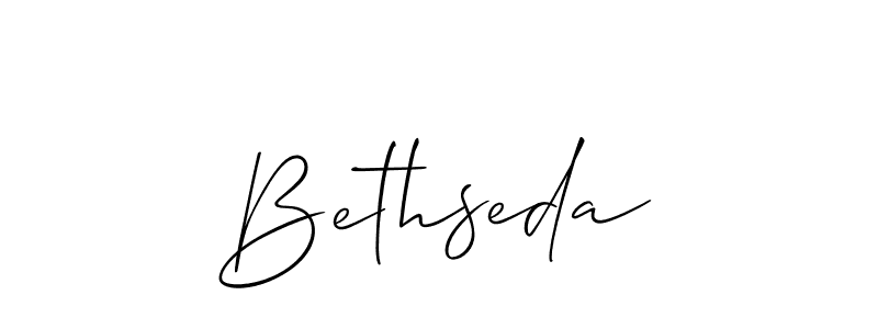 How to make Bethseda signature? Allison_Script is a professional autograph style. Create handwritten signature for Bethseda name. Bethseda signature style 2 images and pictures png