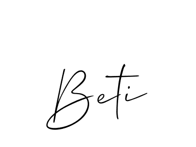 How to make Beti name signature. Use Allison_Script style for creating short signs online. This is the latest handwritten sign. Beti signature style 2 images and pictures png