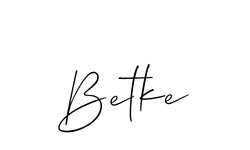 Allison_Script is a professional signature style that is perfect for those who want to add a touch of class to their signature. It is also a great choice for those who want to make their signature more unique. Get Betke name to fancy signature for free. Betke signature style 2 images and pictures png