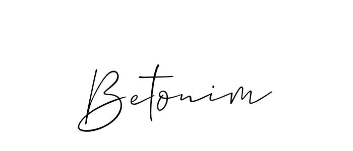 Also we have Betonim name is the best signature style. Create professional handwritten signature collection using Allison_Script autograph style. Betonim signature style 2 images and pictures png