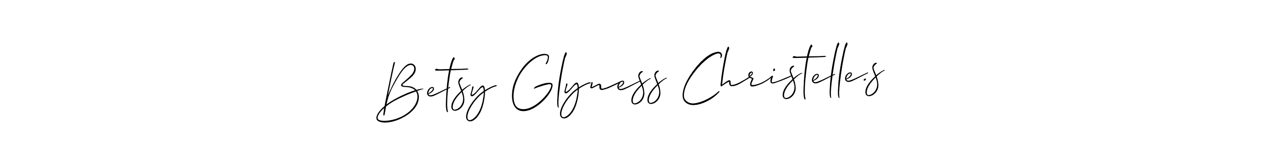 Best and Professional Signature Style for Betsy Glyness Christelle.s. Allison_Script Best Signature Style Collection. Betsy Glyness Christelle.s signature style 2 images and pictures png
