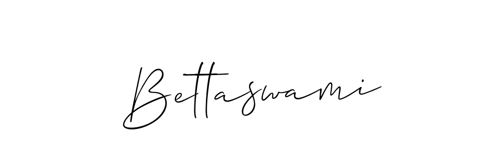 How to make Bettaswami signature? Allison_Script is a professional autograph style. Create handwritten signature for Bettaswami name. Bettaswami signature style 2 images and pictures png