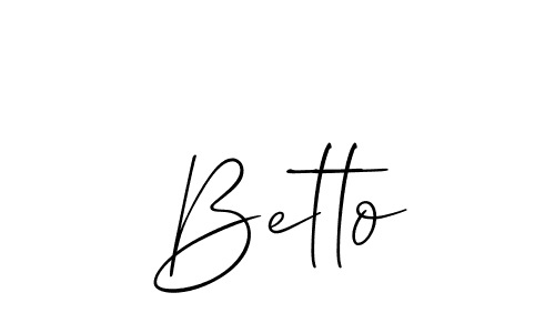 if you are searching for the best signature style for your name Betto. so please give up your signature search. here we have designed multiple signature styles  using Allison_Script. Betto signature style 2 images and pictures png
