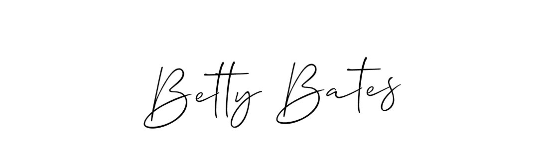 How to make Betty Bates name signature. Use Allison_Script style for creating short signs online. This is the latest handwritten sign. Betty Bates signature style 2 images and pictures png