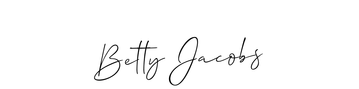 How to Draw Betty Jacobs signature style? Allison_Script is a latest design signature styles for name Betty Jacobs. Betty Jacobs signature style 2 images and pictures png