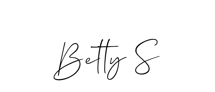 Similarly Allison_Script is the best handwritten signature design. Signature creator online .You can use it as an online autograph creator for name Betty S. Betty S signature style 2 images and pictures png