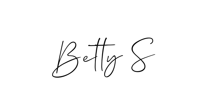 This is the best signature style for the Betty S name. Also you like these signature font (Allison_Script). Mix name signature. Betty S signature style 2 images and pictures png