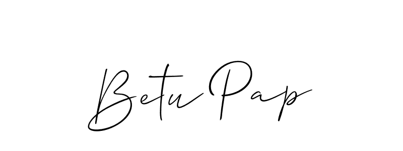 Also we have Betu Pap name is the best signature style. Create professional handwritten signature collection using Allison_Script autograph style. Betu Pap signature style 2 images and pictures png