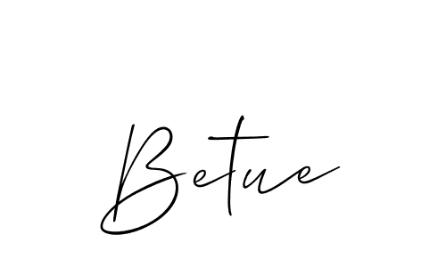 Make a beautiful signature design for name Betue. With this signature (Allison_Script) style, you can create a handwritten signature for free. Betue signature style 2 images and pictures png