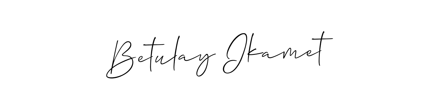 The best way (Allison_Script) to make a short signature is to pick only two or three words in your name. The name Betulay Ikamet include a total of six letters. For converting this name. Betulay Ikamet signature style 2 images and pictures png