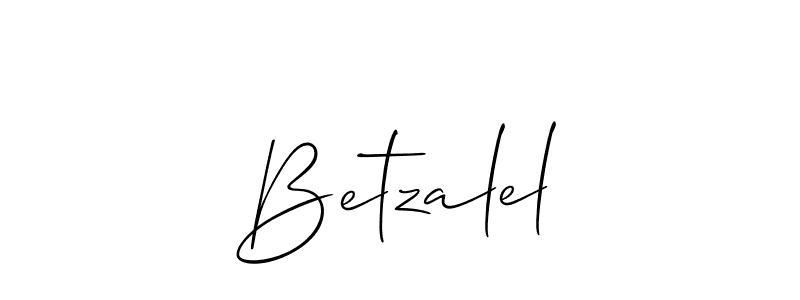 Design your own signature with our free online signature maker. With this signature software, you can create a handwritten (Allison_Script) signature for name Betzalel. Betzalel signature style 2 images and pictures png