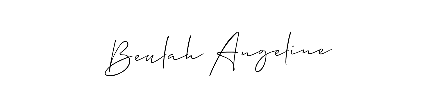 This is the best signature style for the Beulah Angeline name. Also you like these signature font (Allison_Script). Mix name signature. Beulah Angeline signature style 2 images and pictures png