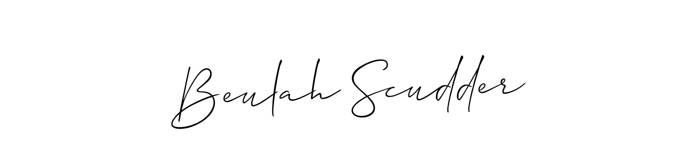 Similarly Allison_Script is the best handwritten signature design. Signature creator online .You can use it as an online autograph creator for name Beulah Scudder. Beulah Scudder signature style 2 images and pictures png