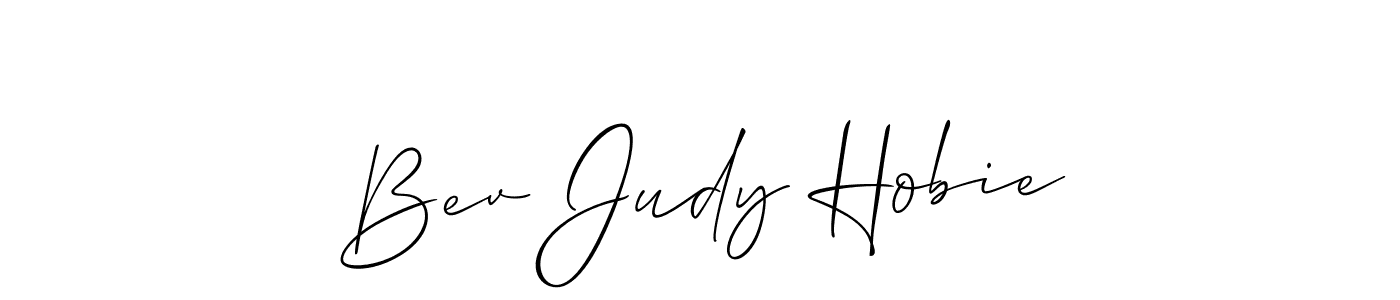 Make a beautiful signature design for name Bev Judy Hobie. Use this online signature maker to create a handwritten signature for free. Bev Judy Hobie signature style 2 images and pictures png