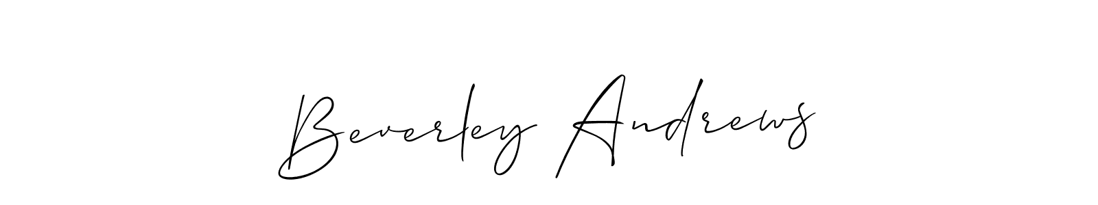 Make a beautiful signature design for name Beverley Andrews. Use this online signature maker to create a handwritten signature for free. Beverley Andrews signature style 2 images and pictures png