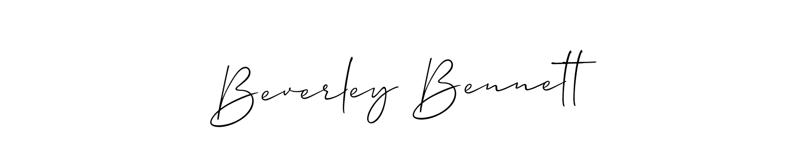 Make a short Beverley Bennett signature style. Manage your documents anywhere anytime using Allison_Script. Create and add eSignatures, submit forms, share and send files easily. Beverley Bennett signature style 2 images and pictures png