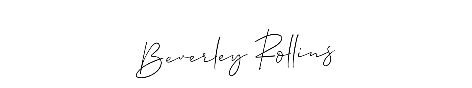 How to Draw Beverley Rollins signature style? Allison_Script is a latest design signature styles for name Beverley Rollins. Beverley Rollins signature style 2 images and pictures png