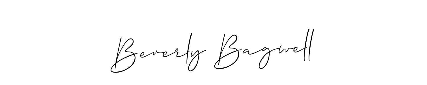 How to make Beverly Bagwell name signature. Use Allison_Script style for creating short signs online. This is the latest handwritten sign. Beverly Bagwell signature style 2 images and pictures png