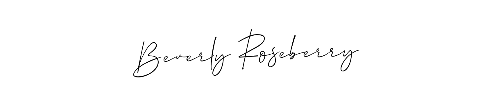 This is the best signature style for the Beverly Roseberry name. Also you like these signature font (Allison_Script). Mix name signature. Beverly Roseberry signature style 2 images and pictures png