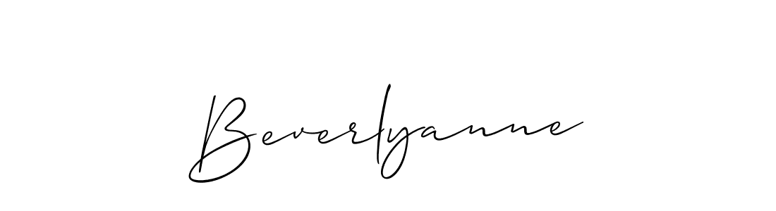 Make a short Beverlyanne signature style. Manage your documents anywhere anytime using Allison_Script. Create and add eSignatures, submit forms, share and send files easily. Beverlyanne signature style 2 images and pictures png