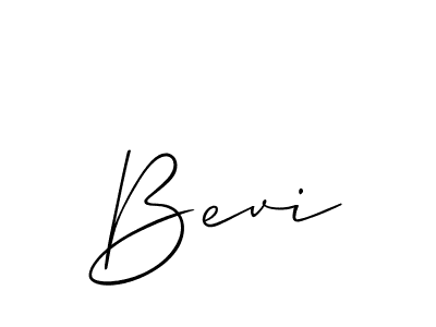 How to Draw Bevi signature style? Allison_Script is a latest design signature styles for name Bevi. Bevi signature style 2 images and pictures png