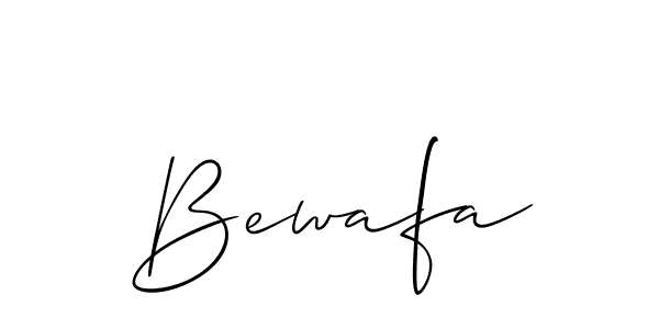How to make Bewafa name signature. Use Allison_Script style for creating short signs online. This is the latest handwritten sign. Bewafa signature style 2 images and pictures png