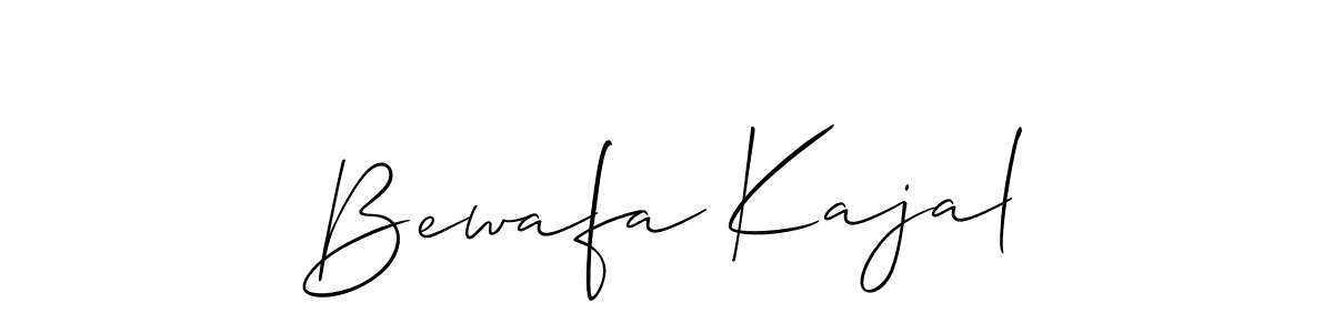 It looks lik you need a new signature style for name Bewafa Kajal. Design unique handwritten (Allison_Script) signature with our free signature maker in just a few clicks. Bewafa Kajal signature style 2 images and pictures png