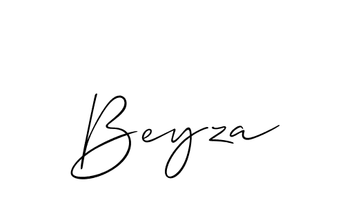 Create a beautiful signature design for name Beyza. With this signature (Allison_Script) fonts, you can make a handwritten signature for free. Beyza signature style 2 images and pictures png