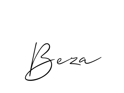 How to make Beza signature? Allison_Script is a professional autograph style. Create handwritten signature for Beza name. Beza signature style 2 images and pictures png