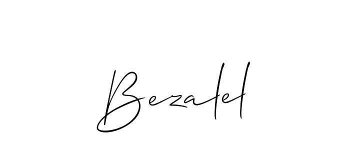 You should practise on your own different ways (Allison_Script) to write your name (Bezalel) in signature. don't let someone else do it for you. Bezalel signature style 2 images and pictures png