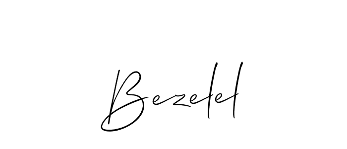 How to make Bezelel signature? Allison_Script is a professional autograph style. Create handwritten signature for Bezelel name. Bezelel signature style 2 images and pictures png
