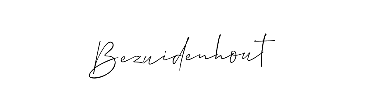 Create a beautiful signature design for name Bezuidenhout. With this signature (Allison_Script) fonts, you can make a handwritten signature for free. Bezuidenhout signature style 2 images and pictures png