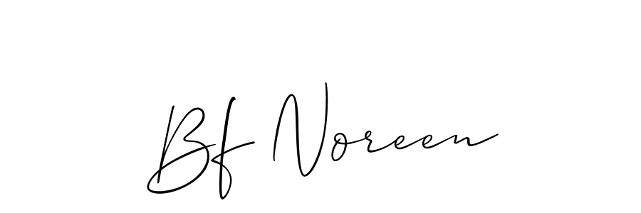 Design your own signature with our free online signature maker. With this signature software, you can create a handwritten (Allison_Script) signature for name Bf Noreen. Bf Noreen signature style 2 images and pictures png