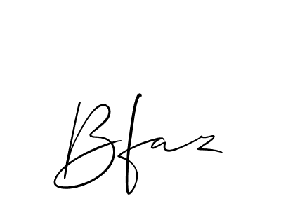 How to make Bfaz name signature. Use Allison_Script style for creating short signs online. This is the latest handwritten sign. Bfaz signature style 2 images and pictures png