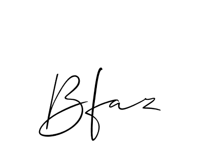 Best and Professional Signature Style for Bfaz. Allison_Script Best Signature Style Collection. Bfaz signature style 2 images and pictures png