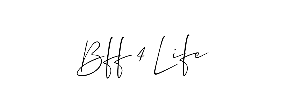 Bff 4 Life stylish signature style. Best Handwritten Sign (Allison_Script) for my name. Handwritten Signature Collection Ideas for my name Bff 4 Life. Bff 4 Life signature style 2 images and pictures png