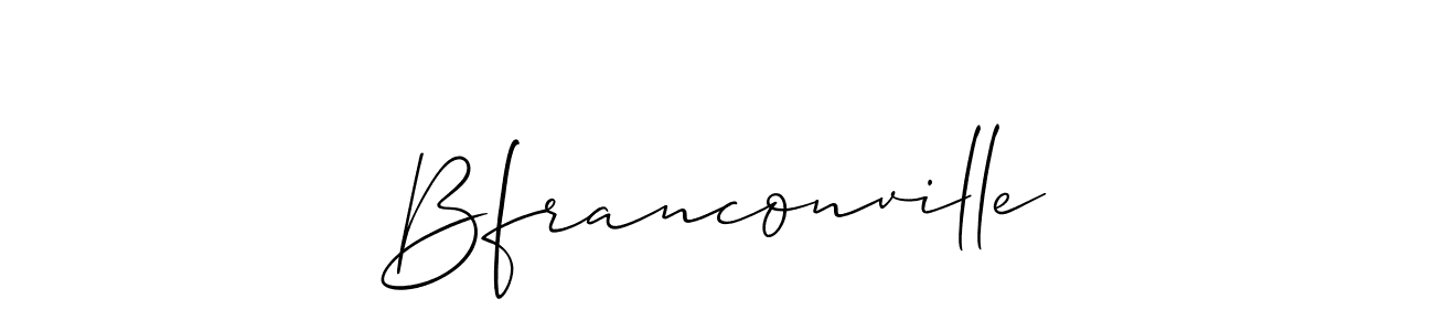 Design your own signature with our free online signature maker. With this signature software, you can create a handwritten (Allison_Script) signature for name Bfranconville. Bfranconville signature style 2 images and pictures png