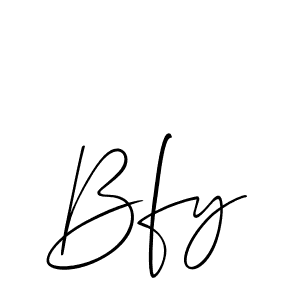 You should practise on your own different ways (Allison_Script) to write your name (Bfy) in signature. don't let someone else do it for you. Bfy signature style 2 images and pictures png