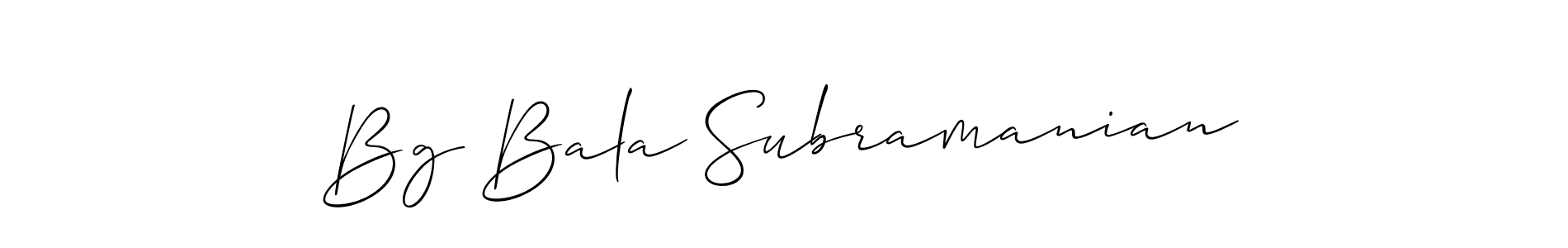 You can use this online signature creator to create a handwritten signature for the name Bg Bala Subramanian. This is the best online autograph maker. Bg Bala Subramanian signature style 2 images and pictures png