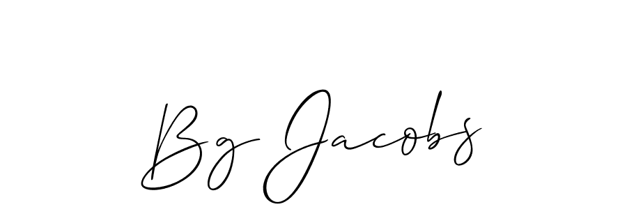 if you are searching for the best signature style for your name Bg Jacobs. so please give up your signature search. here we have designed multiple signature styles  using Allison_Script. Bg Jacobs signature style 2 images and pictures png