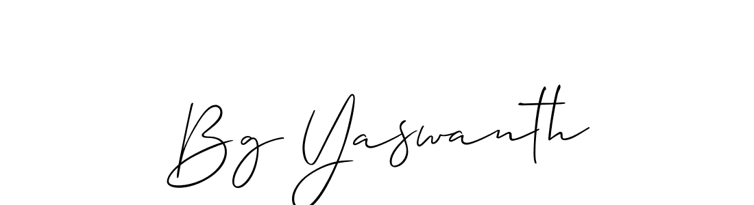 Make a short Bg Yaswanth signature style. Manage your documents anywhere anytime using Allison_Script. Create and add eSignatures, submit forms, share and send files easily. Bg Yaswanth signature style 2 images and pictures png