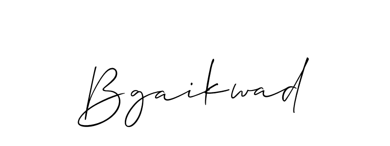 Also we have Bgaikwad name is the best signature style. Create professional handwritten signature collection using Allison_Script autograph style. Bgaikwad signature style 2 images and pictures png