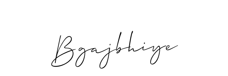 You should practise on your own different ways (Allison_Script) to write your name (Bgajbhiye) in signature. don't let someone else do it for you. Bgajbhiye signature style 2 images and pictures png