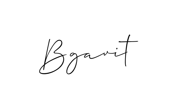 Make a beautiful signature design for name Bgavit. With this signature (Allison_Script) style, you can create a handwritten signature for free. Bgavit signature style 2 images and pictures png
