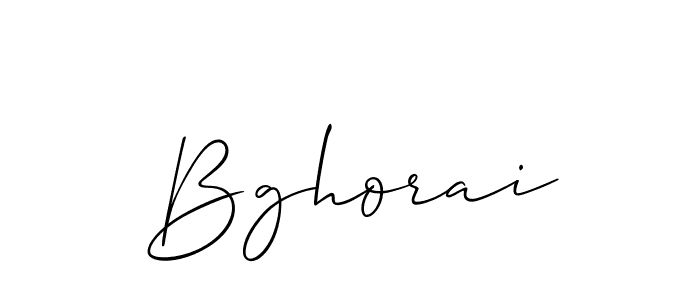 if you are searching for the best signature style for your name Bghorai. so please give up your signature search. here we have designed multiple signature styles  using Allison_Script. Bghorai signature style 2 images and pictures png