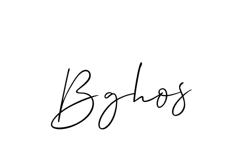 How to make Bghos name signature. Use Allison_Script style for creating short signs online. This is the latest handwritten sign. Bghos signature style 2 images and pictures png